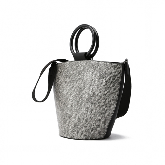grands sacs fourre-tout en cuir véritable gris de style de mode pour des femmes 